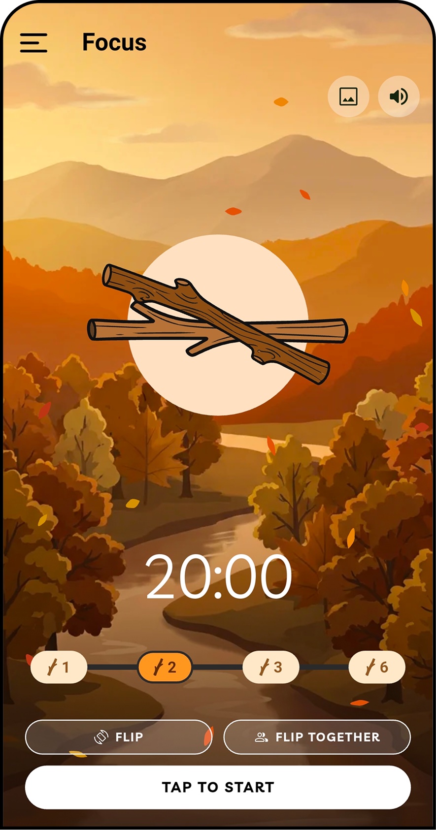 Beave focus timer screen mid-session